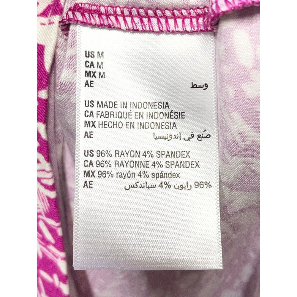 JM Collection Medium Rayon Span Knit Top Purple Fizz Short Sleeve Made In Indone - Picture 9 of 10